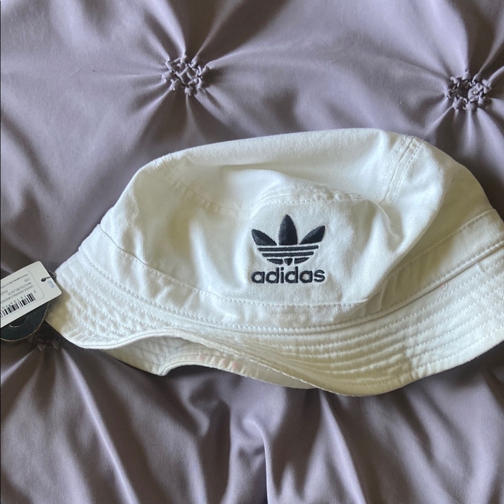 Adidas White Bucket Hat